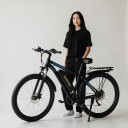 Bicicletă electrică montană DUOTTS C29-L Motor 750 W Baterie detașabilă 48 V 15 Ah Până la 40 km/h Roți de 29 inch Cadru din aluminiu Negru-albastru 3