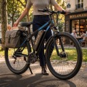 Bicicletă electrică montană DUOTTS C29-L Motor 750 W Baterie detașabilă 48 V 15 Ah Până la 40 km/h Roți de 29 inch Cadru din aluminiu Negru-albastru 5