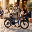 Bicicleta elétrica dobrável SAMEBIKE CY20 Motor sem escovas 350 W Bateria removível 36 V 12 Ah Baixa entrada Travões de disco Para a cidade 8