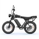 Bicicletta elettrica da fuoristrada Aairsk X5 Motore 1500 W 75 Nm Batteria 48 V 15 Ah Autonomia 50 km Fat bike Portata 200 kg Nera Per fuoristrada 1