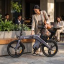 Bicicletta Elettrica DYU T1 Motore Senza Spazzole 250 W Batteria Litio 36 V 10 Ah Ruote 20 Pollici Shimano 7 Velocità Freni a Disco Grigia Per 7