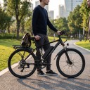 Bicicletta Elettrica HEADEER BK1350 Motore 500 W Batteria Rimovibile 48 V 15 Ah Fino a 35 km/h Autonomia 60 km Ruote da 26 pollici Nera Per la città 6