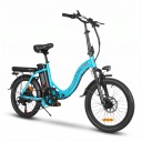 Bicicletta elettrica pieghevole SAMEBIKE CY20 Motore senza spazzole 350 W Batteria rimovibile 36 V 12 Ah Accesso basso Freni a disco Per 3