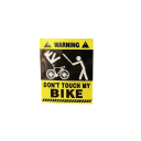 Bicycle Sticker 5x4 cm Don't Touch My Bike Frame Decoration Mountain and Road Bike Colourful Sticker Easy Installation Leaves No Residue 3