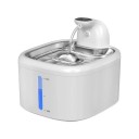Biela bezdrôtová fontánka pre mačky s objemom 3,5 l Senzor pohybu a batéria 4000 mAh Nabíjanie káblom USB-C a okienko hladiny MAX i MIN 2