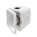 Biela sušička pre psov a mačky s objemom 62 L a príkonom 800 W Nastaviteľná teplota 22-45 °C a časovač 10-180 min Dotykové ovládanie 2