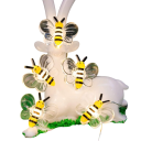 Bienen Lichterkette 2 m 20 LED Warmweiß Dekorative Lichter mit Batteriebetrieb für Schlafzimmer Terrasse Balkon Party Hochzeit und Weihnachtsdekoration 4