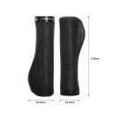 Bike Grips 133 x 335 x 435 mm Ergonomic Soft Rubber MTB Non-slip Grips with Locking Aluminium Alloy Handlebars and TPR Padding 2