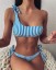 Bikini cu dungi pentru femei P579 1