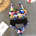 Bikini cu șireturi pentru damă P449 1