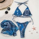 Bikini de damă cu eșarfă 5