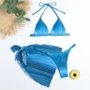 Bikini de damă cu eșarfă 8