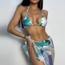 Bikini de damă cu eșarfă 9