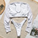 Bikini de damă cu mâneci lungi P623 1