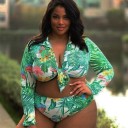 Bikini de damă cu mâneci lungi P727 1