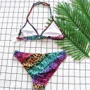 Bikini de niña con estampado animal 1