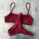 Bikini de punto estilo brasileño para mujer J3266 27