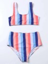 Bikini de rayas para mujer 6