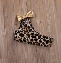 Bikini leopardato per ragazze con cerchietto 4