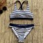 Bikini w paski damskie A2636 2