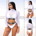 Bikini y top corto de mujer P694 2