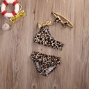 Bikinis de leopardo para niña con diadema 1