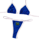 Bikiny Brasil s trojuholníkovým topom a výšivkou vlajky Sexy dámske plavky s kontrastným lemom Ideálny outfit na pláž a festival 1