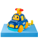 Bil med tilbagetræksfunktion 10,5 x 6,5 x 9,5 cm til børn Ingen batterier Brandmænd Ambulance Politi Søde redningsbiler 8