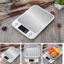 Bilancia da cucina digitale fino a 15 kg 225 × 165 × 19 mm Piattaforma di pesatura in acciaio inossidabile Cambio unità Spegnimento automatico 3