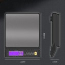 Bilancia da cucina digitale fino a 5 kg Piastra di pesatura in acciaio inossidabile Display LCD Pesatura precisa degli ingredienti Ricarica e alimentazione USB 3× batterie AAA 2