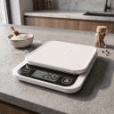 Bilancia da cucina intelligente con calcolatore nutrizionale tramite app 5 kg / 0,1 g, display LCD digitale, ABS, bianca, per alimenti, cucina e pasticceria 6