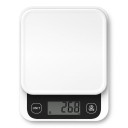 Bilancia da cucina intelligente con calcolatore nutrizionale tramite app 5 kg / 0,1 g, display LCD digitale, ABS, bianca, per alimenti, cucina 1