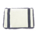 Bilarmstödsöverdrag 29 x 19,5 cm Grå plyschvärmande överdrag av konstgjord kaninpäls Mjukt fluffigt konsolöverdrag 4