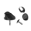 Bile de schimb pentru roata din față 2 bucăți negre pentru iRobot Roomba 500 600 700 800 900 e și j Series rotițe universale pentru aspiratorul robot 3