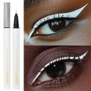 Bílé voděodolné tekuté oční linky 13 x 1 cm s tenkým štětcem dlouhotrvající a nesmazatelné pro výrazný a precizní make-up očí 2