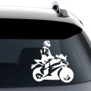 Bilklistermærke - biker 6