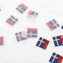 Bilklistermærke med svensk flag 2