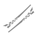 Bilklistermærker racerstriber 2 stk. 9