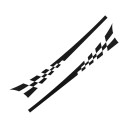 Bilklistermärken racing stripes 2 st 13