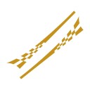 Bilklistermärken racing stripes 2 st 6