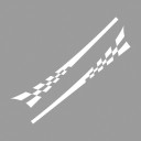 Bilklistermärken racing stripes 2 st 8