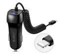 Biloplader med USB-C-kabel, Micro USB, iPhone 5
