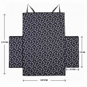 Bilsædebetræk til store og kæmpe hunde til bagagerum og bagsæder Vandtæt polyester og PVC Fastgørelse med velcro Pote-motiv 3