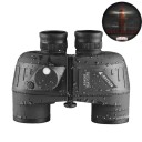 Binocolo 10x50 con bussola e misuratore di distanza BaK4 ottica FMC impermeabile obiettivo da 50 mm reticolo per escursionismo e navigazione 1