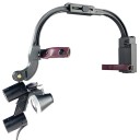 Binokulär tandlupp 2,5x med LED-ljus och batteri kirurgisk strålkastare för tandläkare medicinsk lampa 5W 2000mA adapter 5V 1A AC100-240V 1
