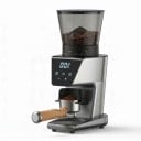 BioloMix Automatic Coffee Grinder 30 Grinding Levels Antistatic Timer Transparent Bean Container Black For Espresso and Americano 1