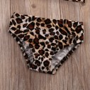 Biquínis de leopardo para menina com faixa 2