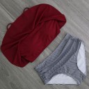 Biquínis femininos elegantes com folhos J3444 13