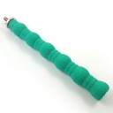 Bird Perch for Filing Claws and Beak Wavy Shape with Coarse Sandpaper Surface Wood and Metal Attachment with Screw and Wing Nut 2