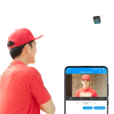 Biztonsági WiFi kamera 1080P 3,6 mm 4× zoom éjszakai üzemmód mozgásérzékeléssel műanyag fehér kültéri és beltéri megfigyeléshez 6